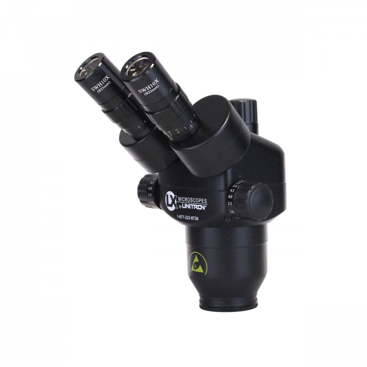 System 373 1065 ESD-Safe Trinocular Stereo-Zoom Body, 10X-65X, 10X Eyepieces Head Only