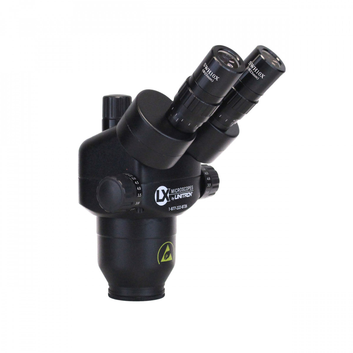System 373 1065 ESD-Safe Trinocular Stereo-Zoom Body, 10X-65X, 10X Eyepieces Head Only