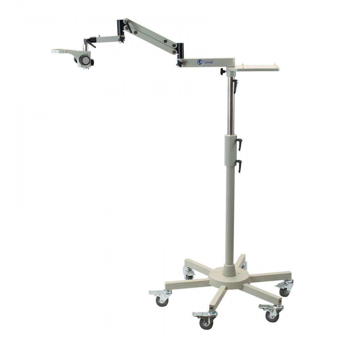 Rolling Microscope Floor Stand with V7 Articulating Arm & 23mm Focus Mount