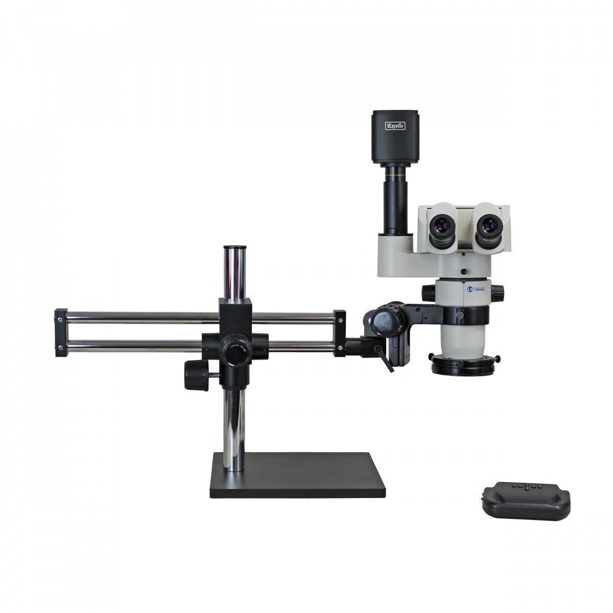 System 374BBTRT-DMLED-HOHD-WITH 0.5X LENS, S-Z 24mm Ergo Trinocular, BB Stand, (0.5x Lens Included), Dimmable LED-High Output Ring Light, Excelis HD Camera, Video Adapter