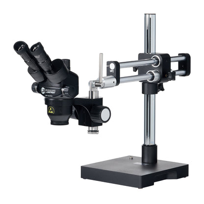 System 373RB-TRT-ESD, S-Z 23mm Tru Trinocular, 10X-65X, RB Stand, ESD-Safe
