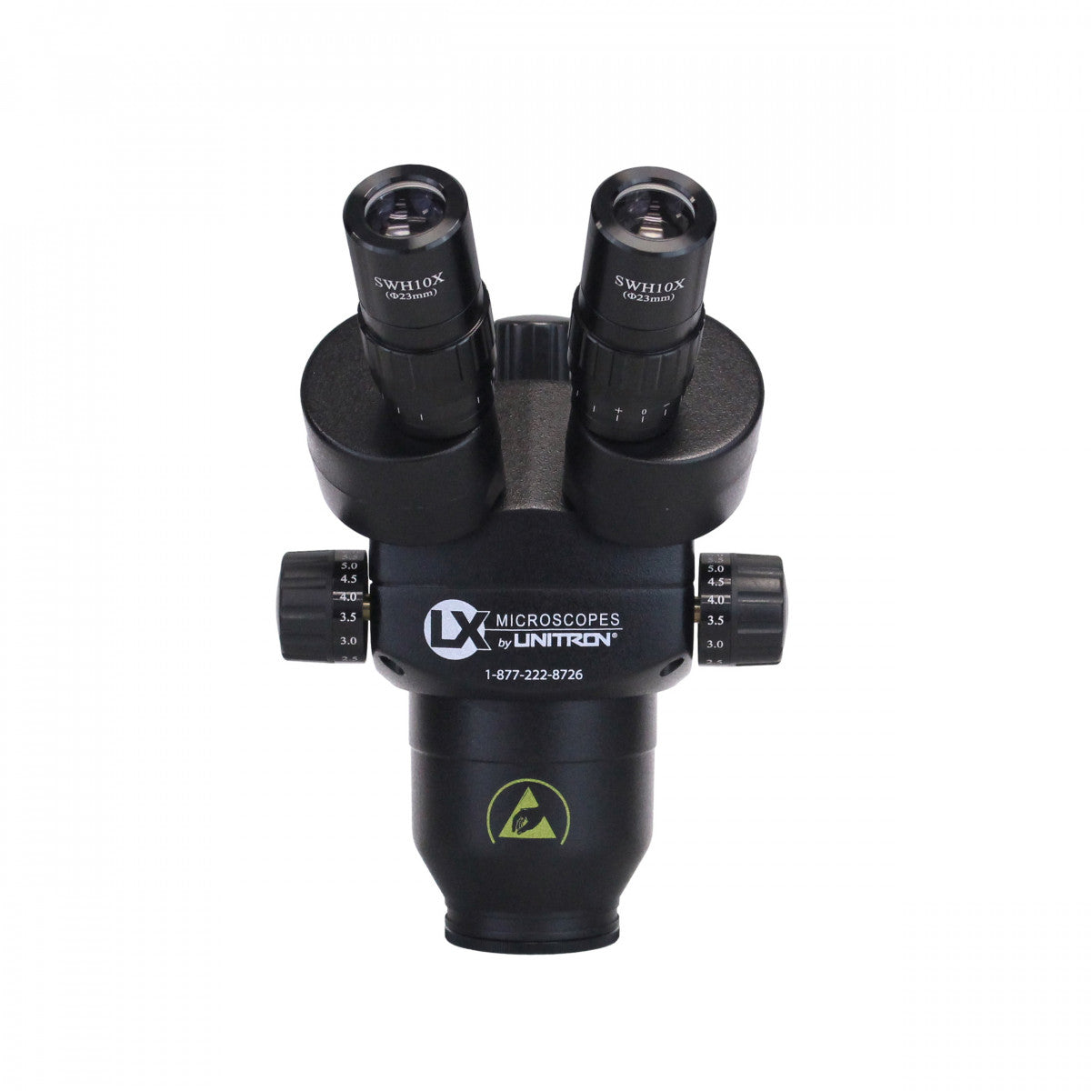 System 373 1065 ESD-Safe Trinocular Stereo-Zoom Body, 10X-65X, 10X Eyepieces Head Only