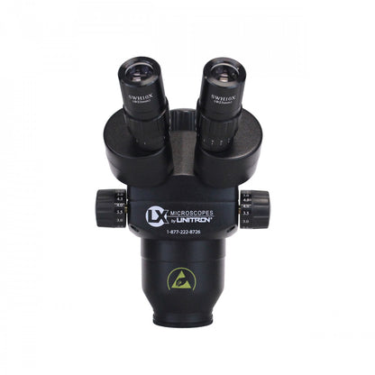System 373 1065 ESD-Safe Trinocular Stereo-Zoom Body, 10X-65X, 10X Eyepieces Head Only