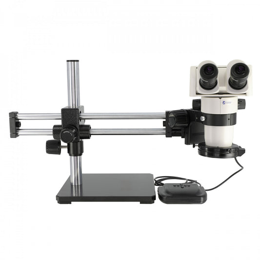 System 274BB-DMLED-HO WITH 0.5X LENS, S-Z 24mm Ergo Binocular, BB Stand, (0.5x Lens Included), Dimmable LED-High Output Ring Light