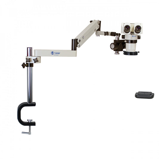 System 274VE-DMLED-HO WITH 0.5X LENS, S-Z 24mm Ergo Binocular, Articulating Arm with Vertical Extension, (0.5x Lens Included),Dimmable LED-High Output Ring Light