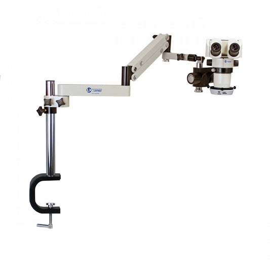 System 274VE-LED3000 WITH 0.5X LENS 24880VE, S-Z 24mm Ergo Binocular, Articulating Arm with Vertical Extension, (0.5x Lens Included), LED-3000 Ring Light