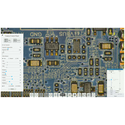 microFOCUS 4K Autofocus Digital Inspection System, Flex Arm VE, 1- 18x Zoom, Integrated Led Ring Light, Software for Image Capture, Measurement & Annotation