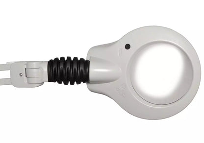 Luxo KFM™ LED Magnifier, 45" Reach Arm, (3-D or 5-D Lens) and Clamp