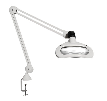 Luxo WAVE® LED Magnifier, 45" Reach Arm, (3.5-D or 5-D Lens) and Clamp
