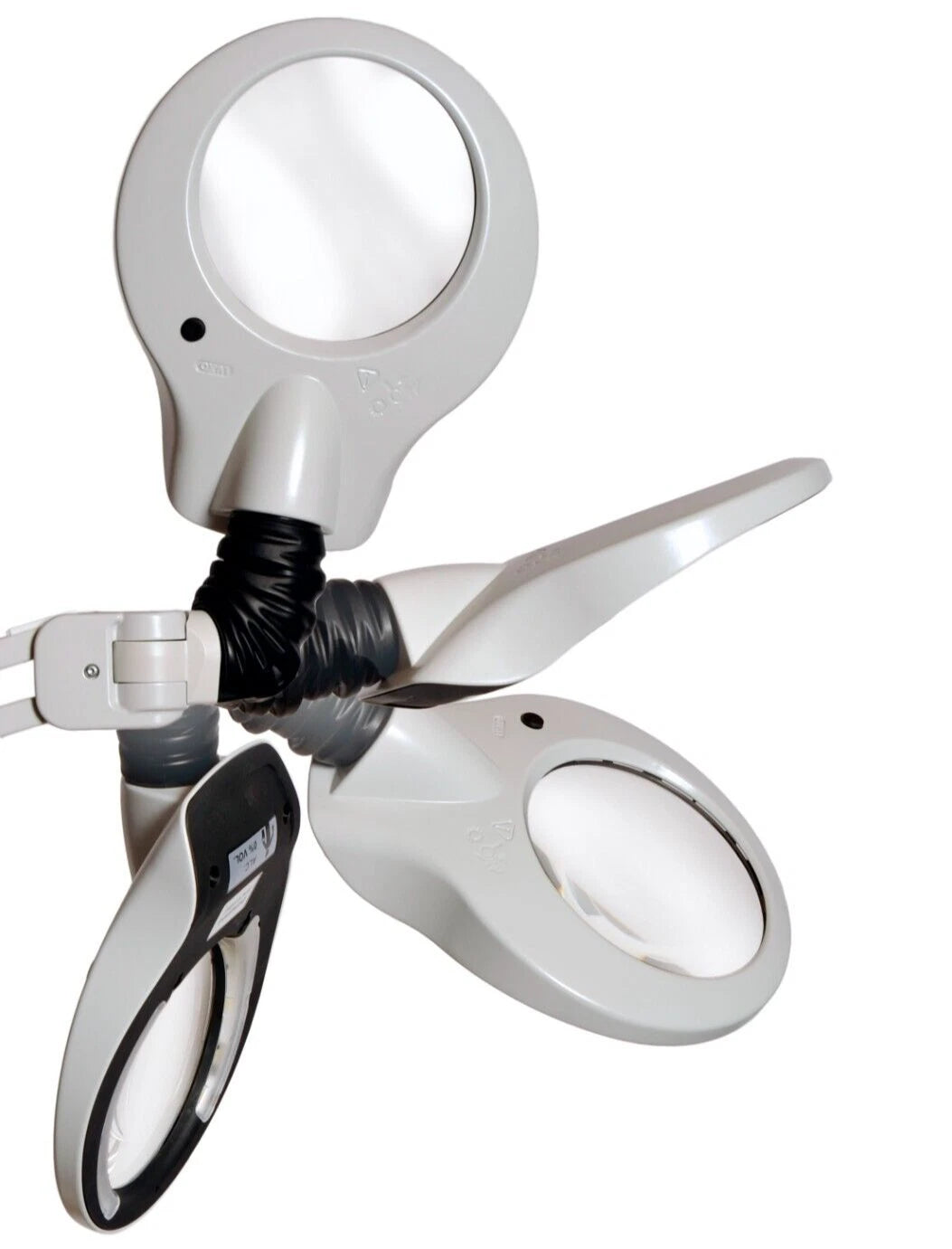 Luxo KFM™ LED Magnifier, 45" Reach Arm, (3-D or 5-D Lens) and Clamp