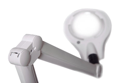 Luxo Circus LED Magnifier, 45" Reach Arm, (3.5-D or 5-D Lens) and Clamp