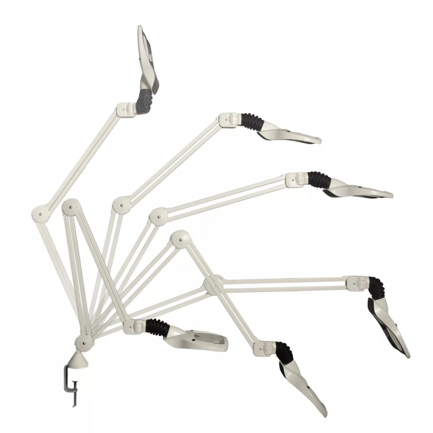 Luxo WAVE® LED Magnifier, 30" Reach Arm, (3.5-D or 5-D) Lens and (Clamp or Base)