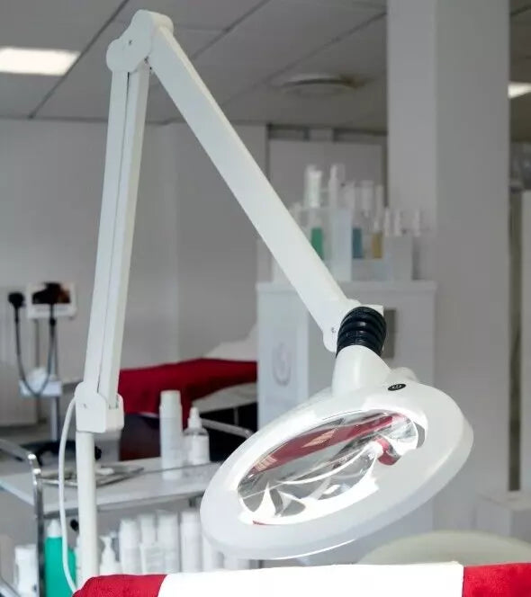 Luxo Circus LED Magnifier, 45" Reach Arm, (3.5-D or 5-D Lens) and Clamp