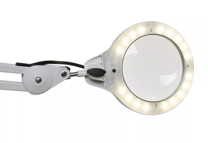 Luxo LFM LED G2 Magnifier, 45" Reach Arm, (3-D or 5-D Lens) and (Clamp or Wall Mount)