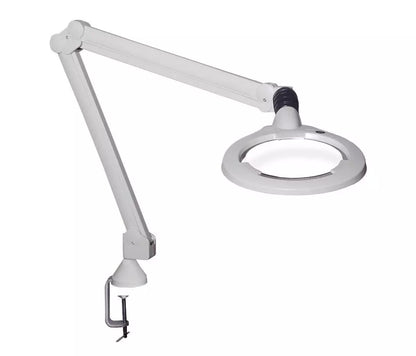Luxo Circus LED Magnifier, 45" Reach Arm, (3.5-D or 5-D Lens) and Clamp